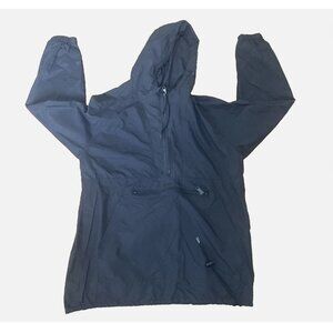 Sportsmaster hooded pullover windbreaker jacket Black Sm Menomonie Volleyball